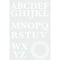 RoomMates White Serif Monogram Peel & Stick Giant Decals